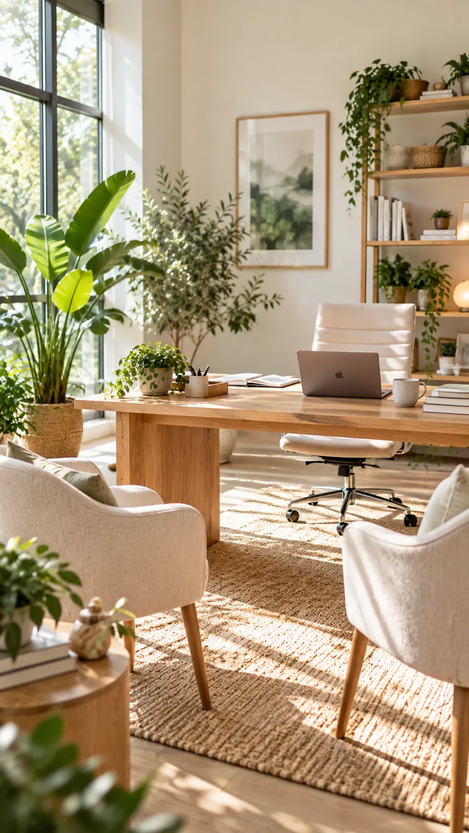 Le bureau lumineux du cabinet de Clara Vidal