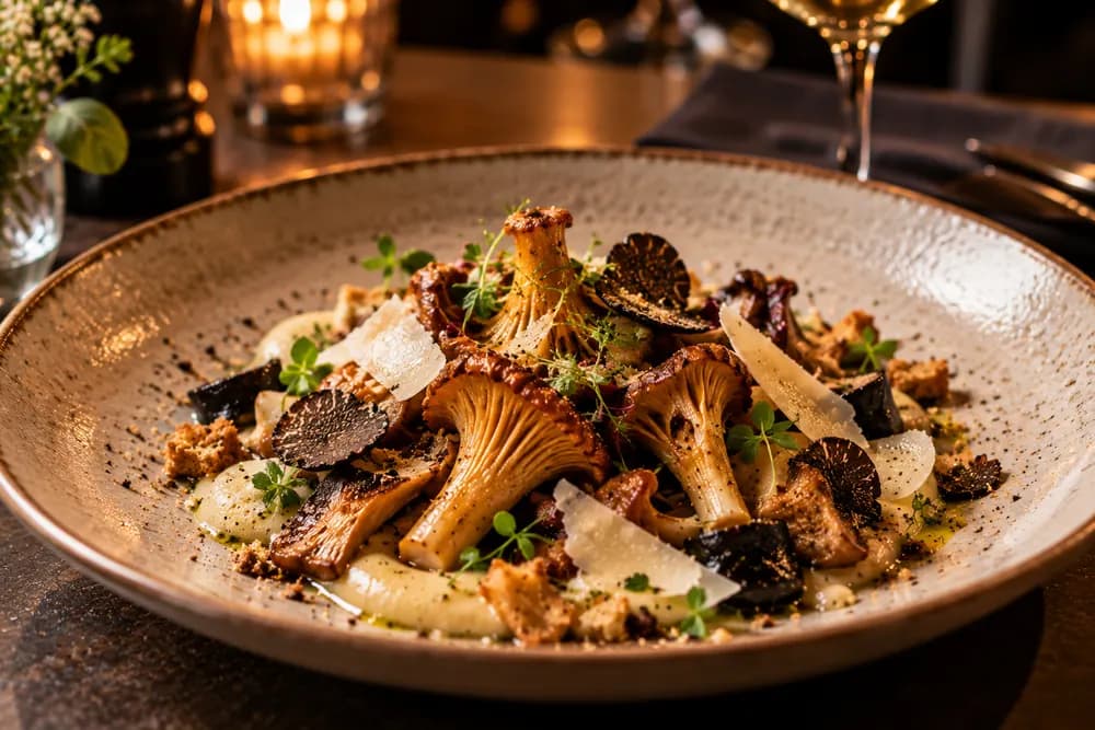 Plat de saison dressé à l’assiette