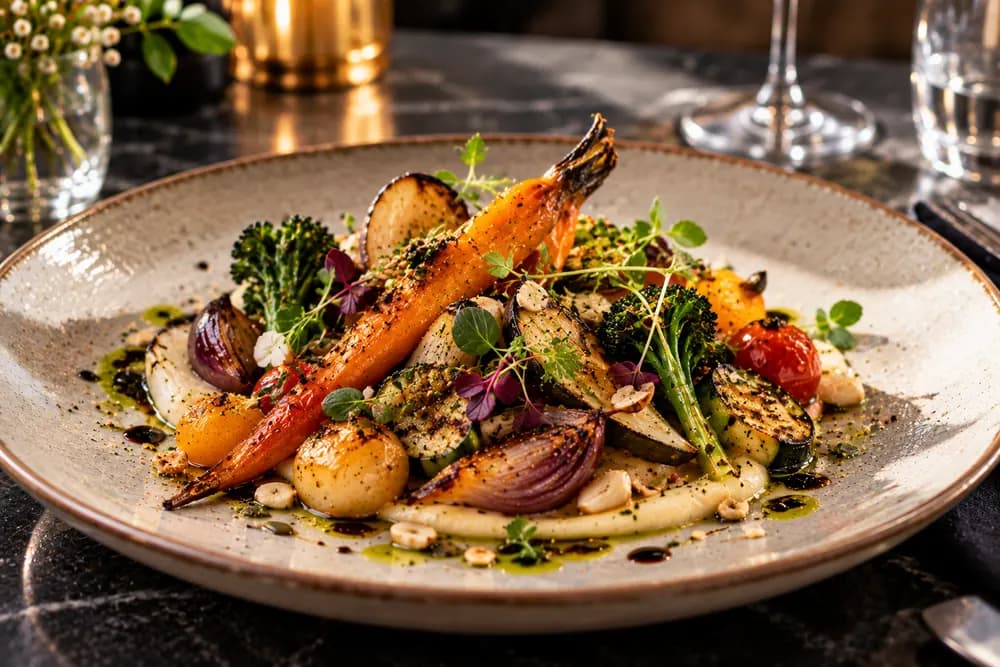 Assiette de légumes de saison
